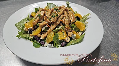 Mario's Portofino Italian Restaurant Lunch Special Tangerine Chicken Salad 400px